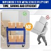 Acekool 2-Tier Rolling Tool Cart with Pegboard, 400 lbs Capacity Heavy Duty Utility Cart for Garage, Warehouse & Repair Shop - 3 of 4