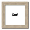 PosterPalooza | 6x6 Thin Barnwood Picture Frame, UV Acrylic, 2 Finishes - Grey and Black - 2 of 4