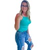 Women's Solid Mini Ribbed Tank Top - ZENANA - 3 of 3
