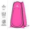 Pop Up Pod Privacy Tent - Camping, Beach, or Tailgate with Carry Bag by Wakeman Outdoors (Pink) - 4 of 4