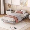 Streamdale Modern Design Twin Size Floating Platform Bed Frame for Grey Color - 2 of 4