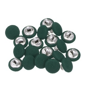 Unique Bargains Metal Shank Round Cloth Covered DIY Sewing Buttons 20 Pcs - 1 of 4