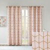 MAYEERTY 1 Pc Panel Total Blackout Metallic Print Grommet Top Curtain Panel - 2 of 4