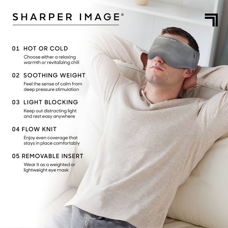 Sharper Image Weighted Hot and Cold Eye Mask, 5 of 7
