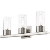 Livex Lighting Carson 3 - Light Vanity in  Brushed Nickel - 3 of 4