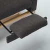 LOVMOR Accent Rocking Chair & Armchair with Adjustable Footrest and Side Pocket, for Nursery Bedroom, Living Room, Gray - 3 of 4