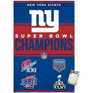 Trends International NFL New York Giants - Champions 23 Unframed Wall Poster Prints - 1 of 4