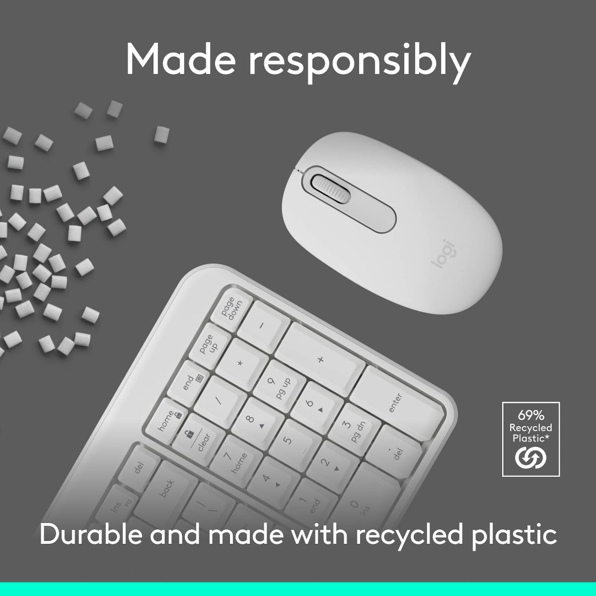 Logitech Bluetooth Compact Combo - White - thumbnail 6