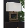 Signature Design by Ashley Garronby 24" Cast Aluminum Contemporary Table Lamp with Rectangle Shade, Antique Brass Finish, 3-Way Switch - 2 of 4