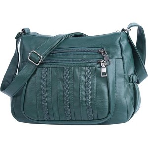 Generic Purses for Women Pocketbooks Soft PU Leather Ladies Crossbody Purse Multi Pocket Shoulder Bag - 1 of 4