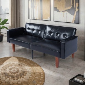 MyDepot Memory Foam Futon Sofa Bed – Convertible Sleeper Couch - 1 of 4
