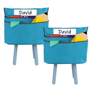 C-Line Products Inc Medium Chair Cubbie, 15", Seaside Blue, Pack of 2 - 1 of 3