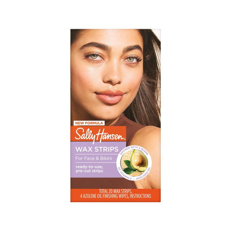 Sally Hansen Wax Strips for Face & Bikini - 20ct: Contains Vitamin E, Vegan, All Hair Types, 1 of 6