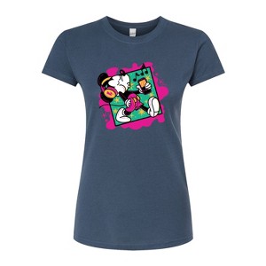 Women's - Disney - Mickey Music Stroll Fitted Graphic T-Shirt - 1 of 3