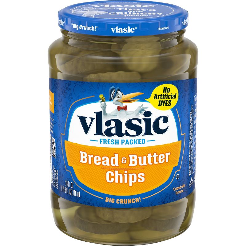 Vlasic Bread &#38; Butter Pickle Chips - 24 fl oz, 1 of 5