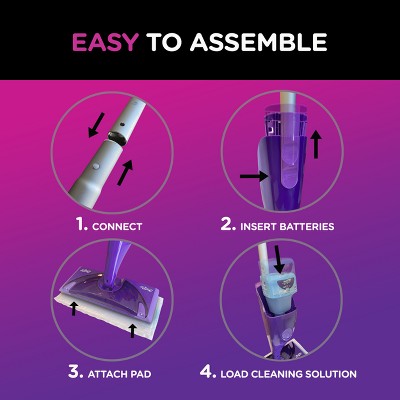 Swiffer WetJet Purple Spray Mop Kit with Pads and Solution