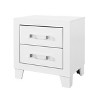 NicBex 2 Drawer Dresser for Bedroom,Modern Chest of Drawers with Acrylic Handles for Living Room,Entryway,White - 2 of 4