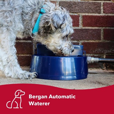 Navy Automatic Outdoor Pet Water Dispenser Bowl