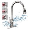 Single-Handle Kitchen Faucet with 3-Mode Pull-Down Sprayer, Versatile Tap Head for 1 or 3 Hole Installation, 360� Swivel - image 2 of 4