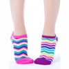 LittleMissMatched Wavy Stripes Liner Socks - 3 Socks (Adult 4-10) - 2 of 2