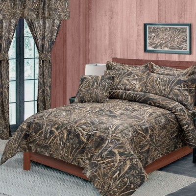 Realtree Max 5 Chocolate Camouflage Comforter Set - Queen