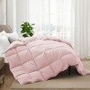 Peace Nest All-Season Medium Warmth Solid Pattern Duvet Insert White Goose Feather Comforter - 2 of 4