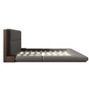 Merax Modern Floor Upholstered Platform Bed with Extended Wood Headboard - 4 of 4