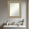 Amanti Art Luxe Beveled Framed Bathroom Vanity Wall Mirror - 4 of 4