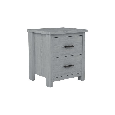 NicBex 15.7 inch Wide Nightstand with 2 Drawers,Modern Side Table with Large Storage Space and Metal Handle,Bedside Table for Bedroom,Living Room