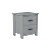 CAVINAS Nightstand with 2 Drawers, Simple Wooden Bedside Table with Large Storage Space for Bedroom - 3 of 4