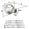 Amerock Collet Round Knob for Cabinets, Drawers, and Furniture - 3 of 4