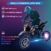 36V Ride On Dirt Bike for Kids,Fast Speed Electric Powered Off-Road Motorcycle,15.5MPH,Led Light,Leather Seat,Disc Brake,Air-Filled Tires,Black - 3 of 4