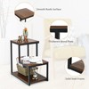 Tangkula 3-Tier End Table Side Table NightStand W/ Storage Shelf - 4 of 4