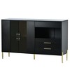 Storage Cabinets,with Enough Storage Space,Acrylic Doors Adjustable Shelves,for Dining Room Living Room Kitchen Corridor Home Office - 3 of 4