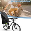 Unique Bargains Child Bike Seat Rain Cover Waterproof Canopy 210D Oxford Black - 2 of 4