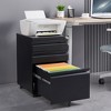 VASIP Drawer Mobile Filing Cabinet,Multifunctional Storage Cabinet with Lock, Suitable For Home Office Under the Desk - 2 of 4