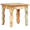vidaXL Solid Reclaimed Wood Square Coffee Table - Antique Finish Handmade Accent Piece for Living Room, Lounge, Library - 2 of 4