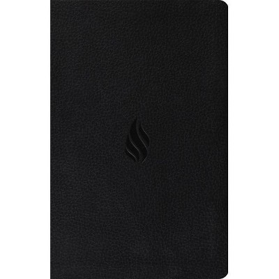 Premium Gift Bible-ESV-Flame Design - (Leather Bound)