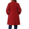 Agnes Orinda Women's Plus Size Fashion Notched Lapel Double Breasted Pea Coats - 4 of 4