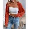 Women's Lightweight Shrug Sweater for Dresses & Tops Long Sleeve Open Front Knit Crop Bolero Cardigan - 3 of 4