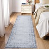 Vintage Washable Large Area Rug for Bedroom Living Room, Bordered Non Slip Floor Carpet for Dining Room, Retro Accent Throw Mat - 2 of 4
