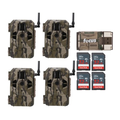 Stealth Cam Connect Cellular Trail Camera (at&t, 4-pack) Bundle : Target