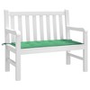 vidaXL Outdoor Bench Seat Cushion - Comfortable Oxford Polyester Fabric in Green 47.2"x19.7"x1.2" – Ideal Garden Furniture Accessory - 3 of 4