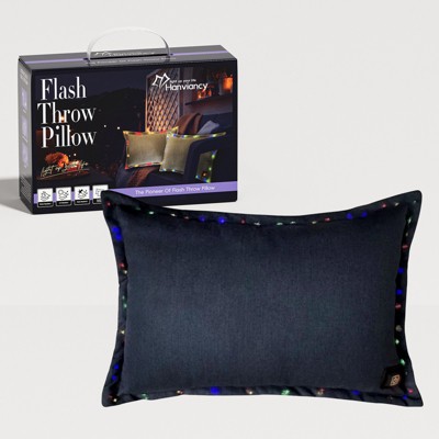 Anybear 13x18in blue outdoor LED throw pillow