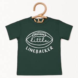 The Juniper Shop Little Linebacker Toddler Short Sleeve Tee - 3T - Forest - 1 of 4