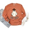 Simply Sage Market Women's Boo Haw Long Sleeve Garment Dyed Tee - 3 of 4