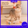 Pet Chicken Feather Bouncing Ball Lightweight Interactive Cat Dog Toy with Erratic Bounce Trajectory  Elastic Bouncy Cat Toys with Feather Tails - 4 of 4