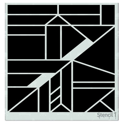 Stencil1 Geometric Repeating - Stencil 5.75" x 6"