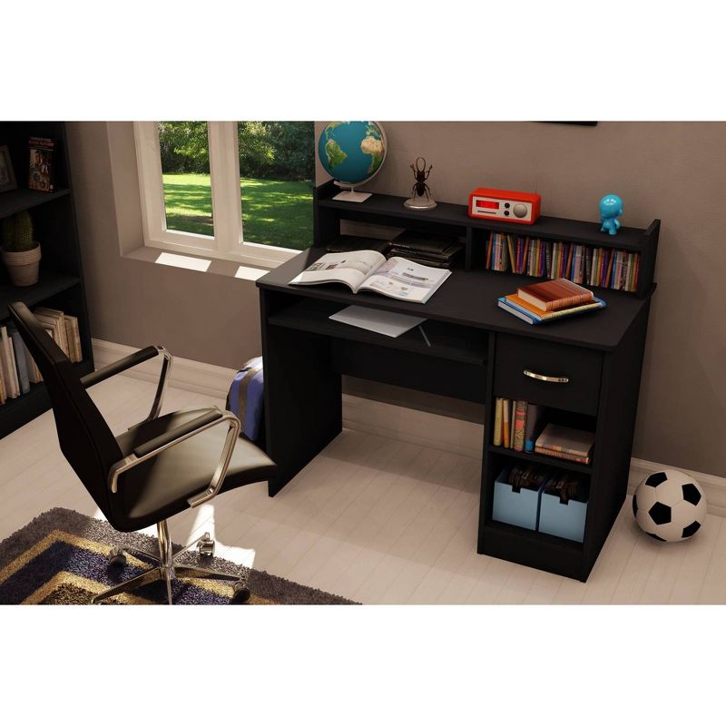 Axess Kids&#39; Desk with Keyboard Tray  Pure Black  - South Shore, 3 of 7