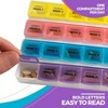MEDca Monthly Pill Organizer: 28 Day Planner to Separate Pills & Vitamins Week to Week, Travel Medication Reminder Daily Monday to Sunday Compartments - 3 of 4